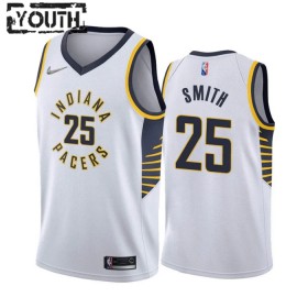 Dres Indiana Pacers Jalen Smith 25 Nike 2022-23 Association Edition Bijela Swingman - Dječji